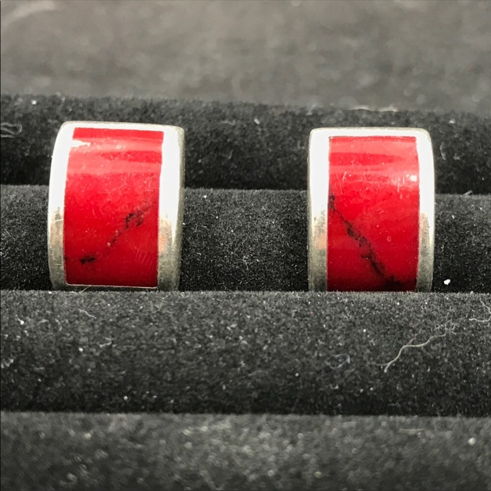 Red jasper earrings and Glass ring 4 abimcmuffin